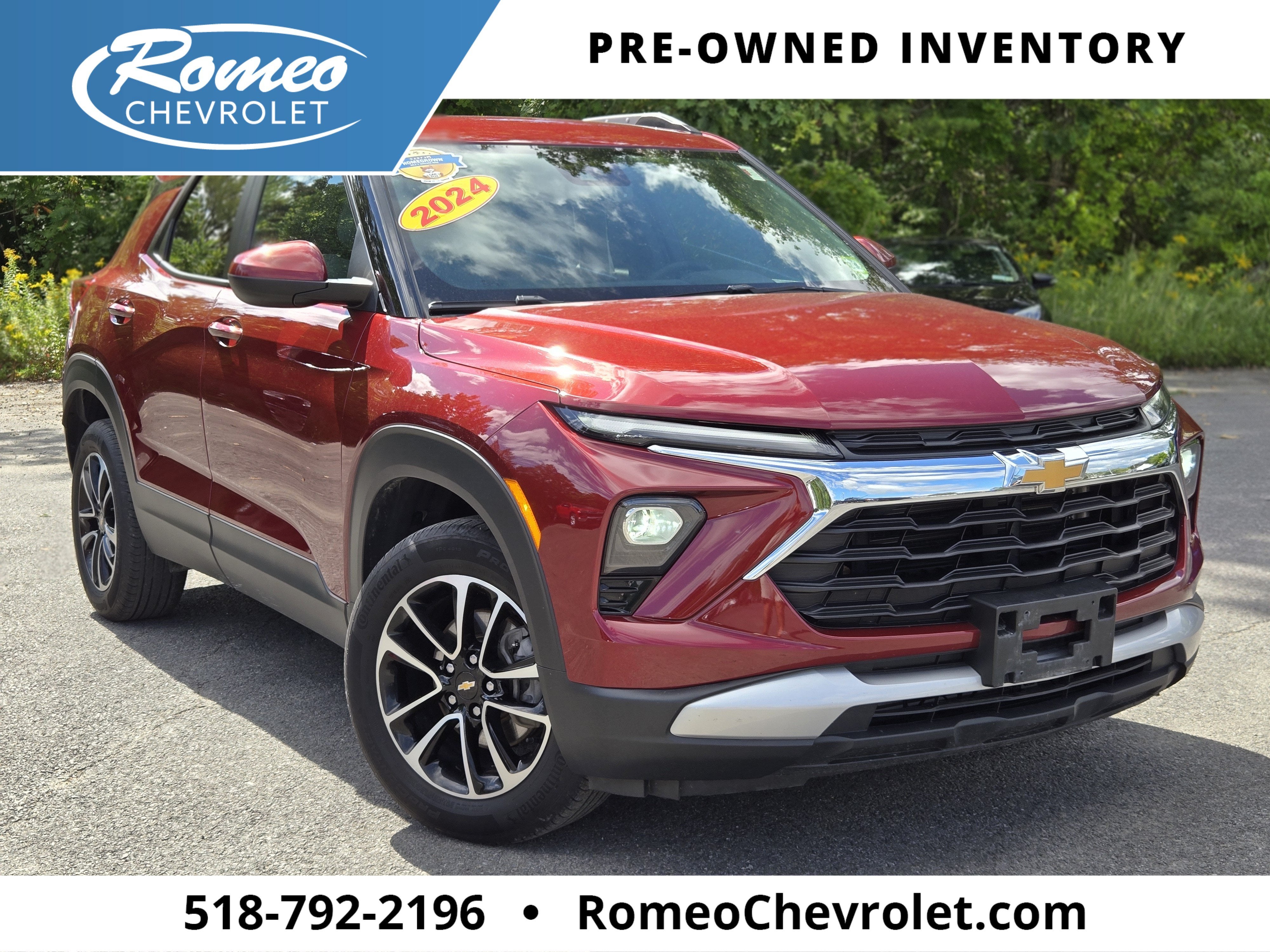 Red (Crimson Metallic) 2024 Chevrolet Trailblazer SUV / Crossover Four-Wheel Drive Automatic