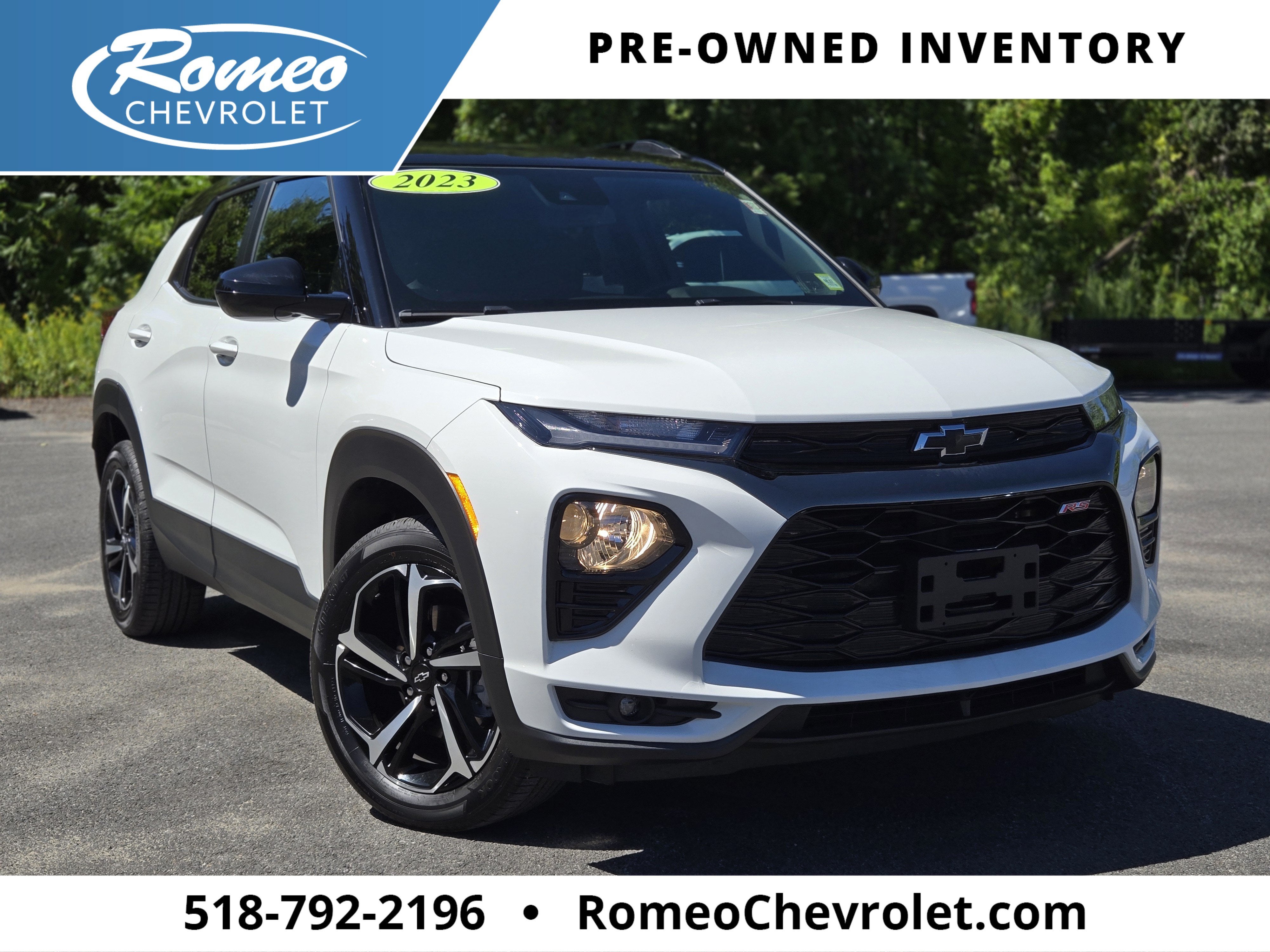 Summit White 2023 Chevrolet Trailblazer SUV / Crossover Four-Wheel Drive Automatic