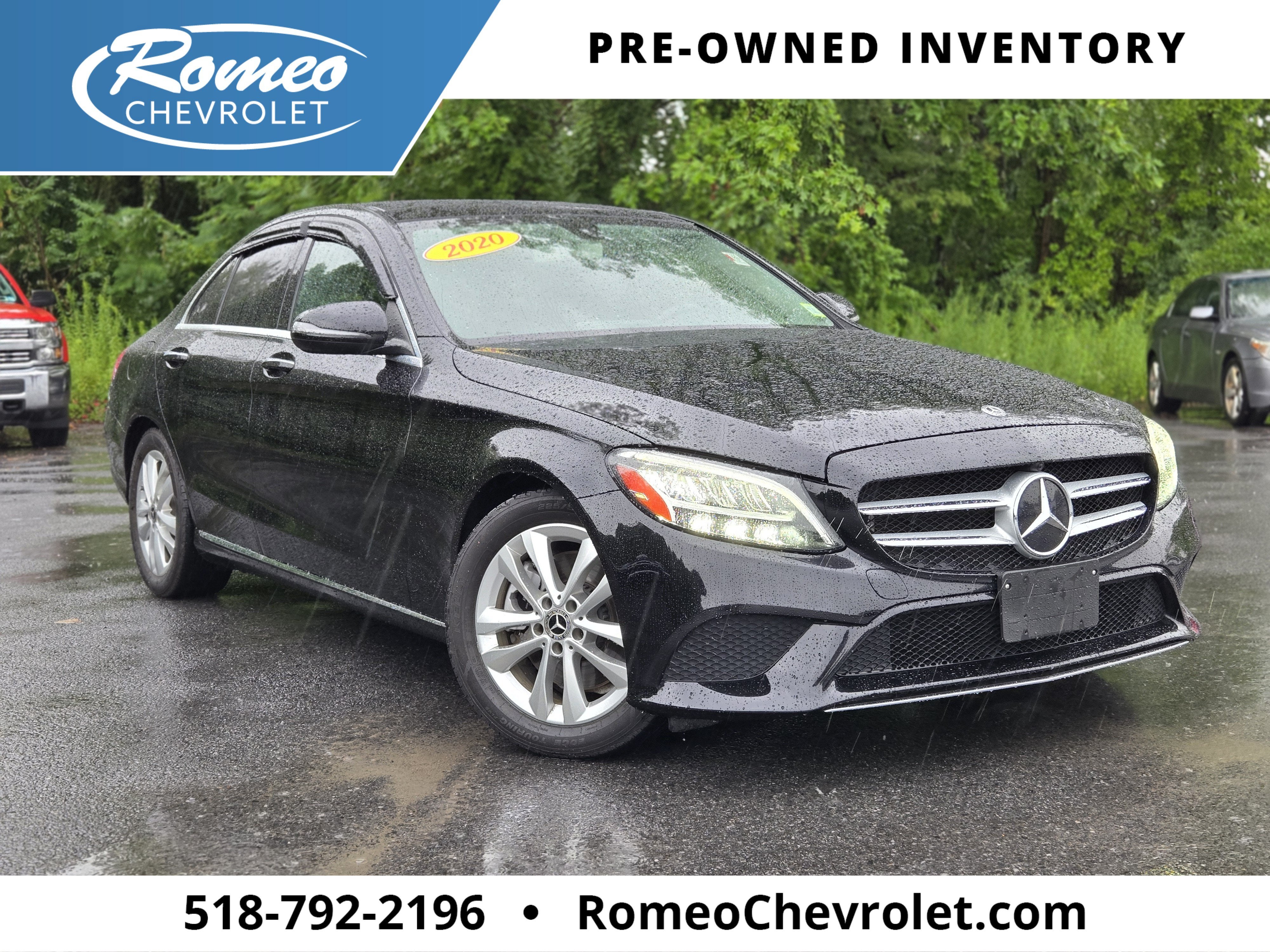 Black 2020 Mercedes-Benz C-Class Sedan Rear-Wheel Drive Automatic