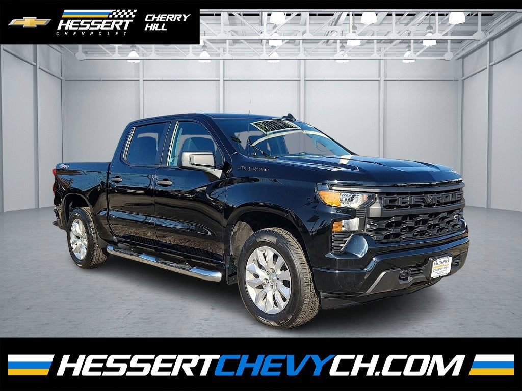 Black 2023 Chevrolet Silverado 1500 Pickup Truck Four-Wheel Drive Automatic