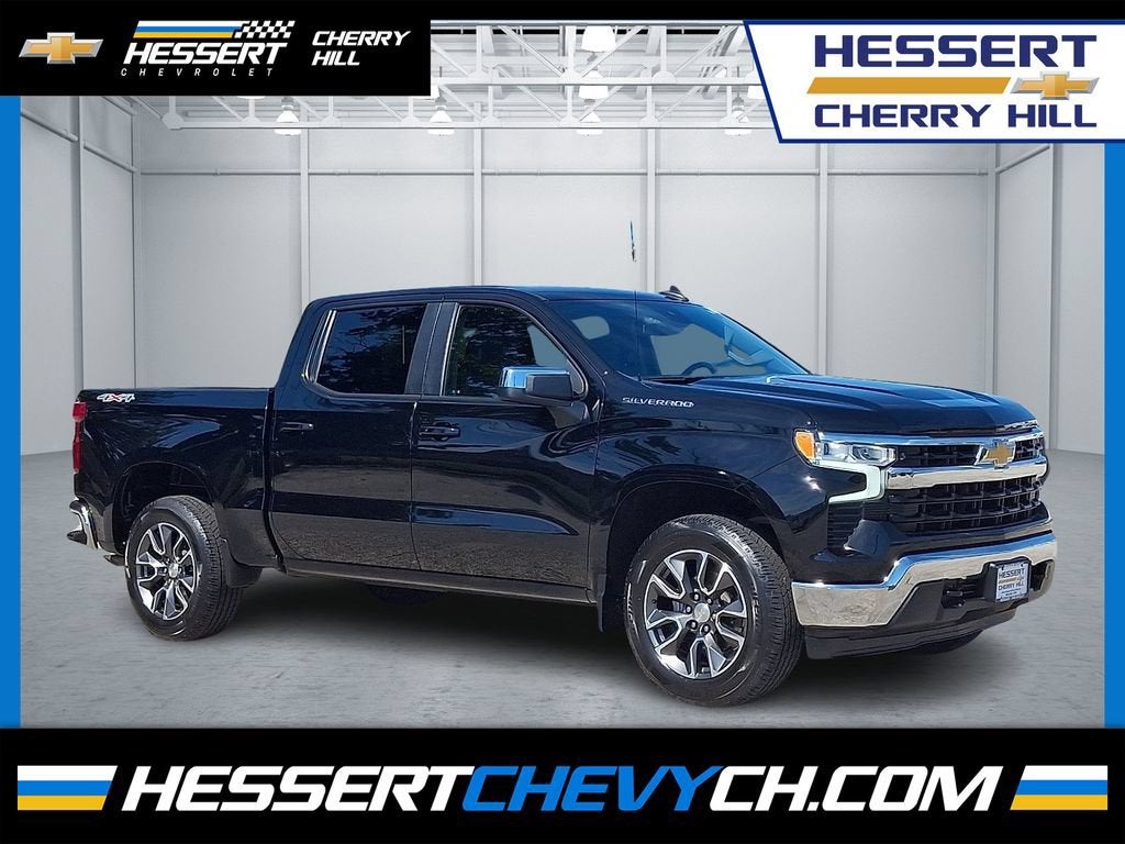 Black 2023 Chevrolet Silverado 1500 Pickup Truck Four-Wheel Drive Automatic
