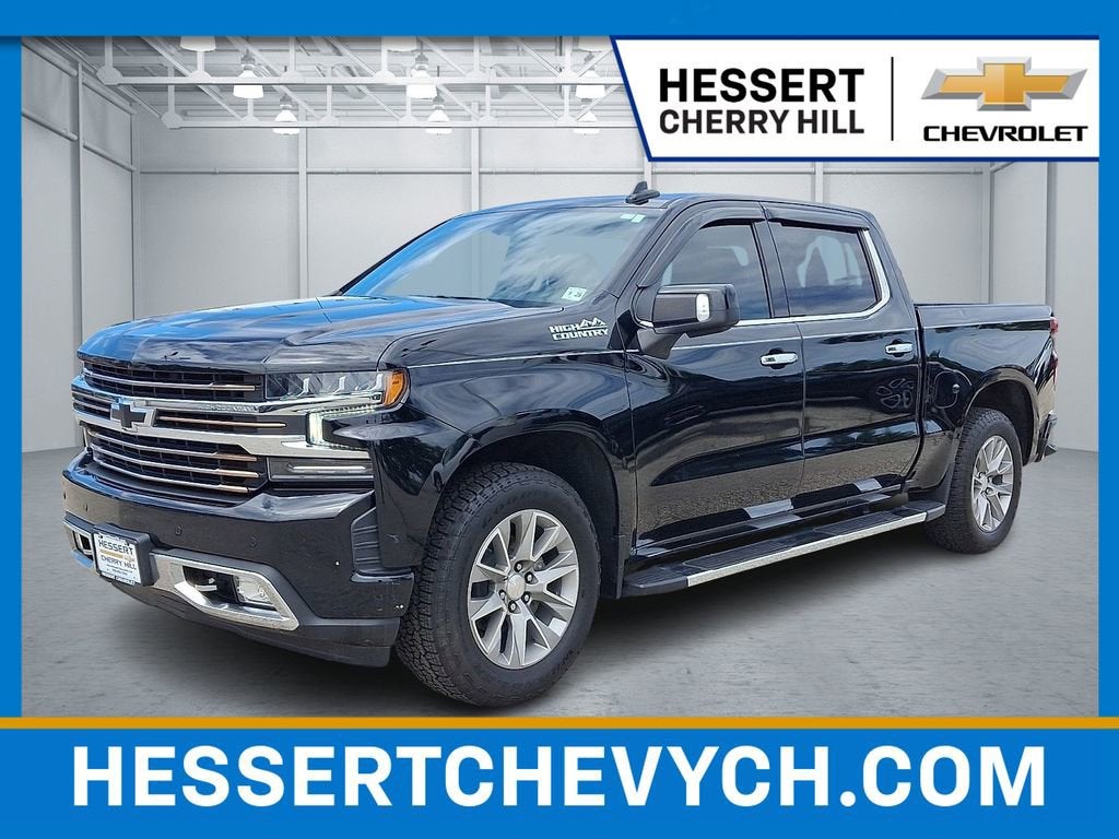 Black 2021 Chevrolet Silverado 1500 High Country Crew Cab 4WD Pickup Truck Four-Wheel Drive Automatic
