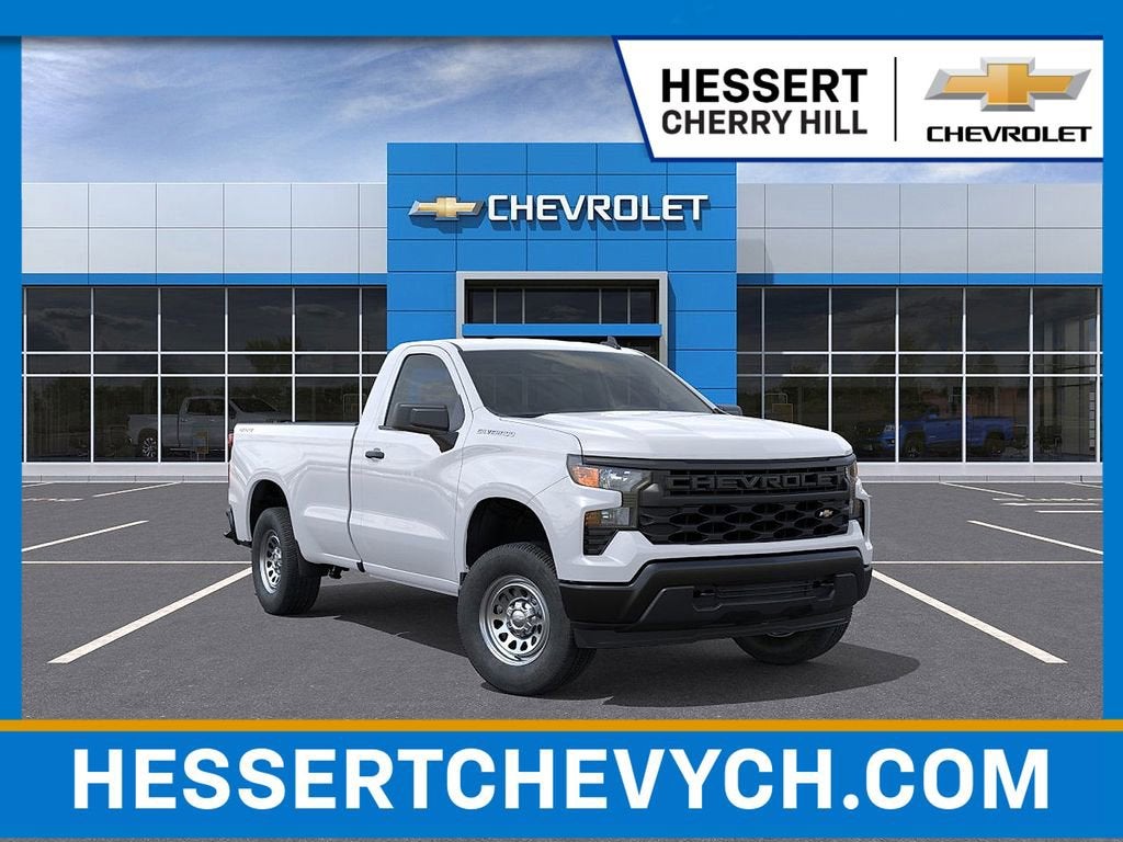 Summit White 2026 Chevrolet Silverado 1500 Pickup Truck Four-Wheel Drive Automatic
