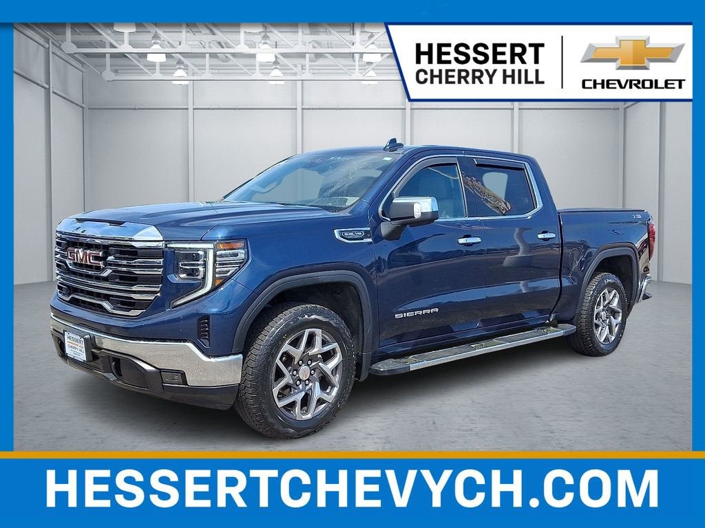 Pacific Blue Metallic 2023 GMC Sierra 1500 Pickup Truck Four-Wheel Drive Automatic