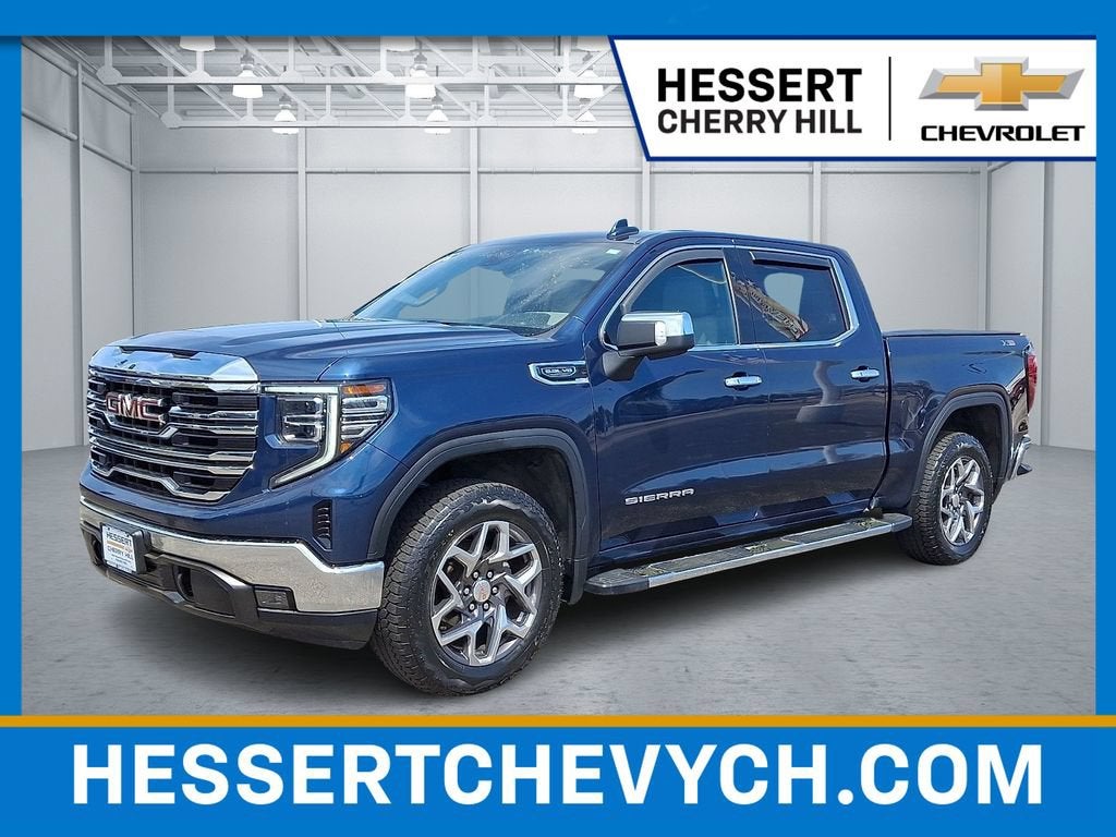 Pacific Blue Metallic 2023 GMC Sierra 1500 Pickup Truck Four-Wheel Drive Automatic