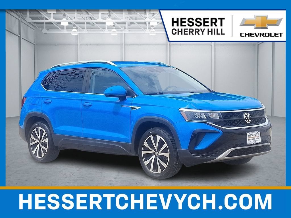Blue 2022 Volkswagen Taos SUV / Crossover All-Wheel Drive Automatic
