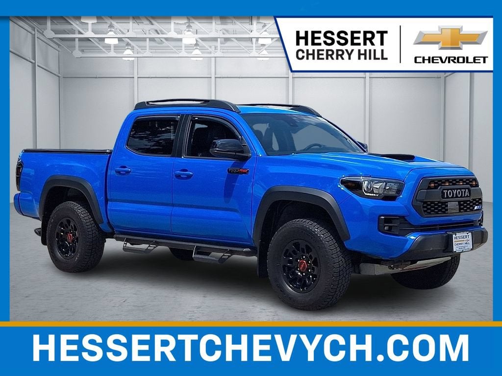 Blue 2019 Toyota Tacoma Pickup Truck Four-Wheel Drive Automatic