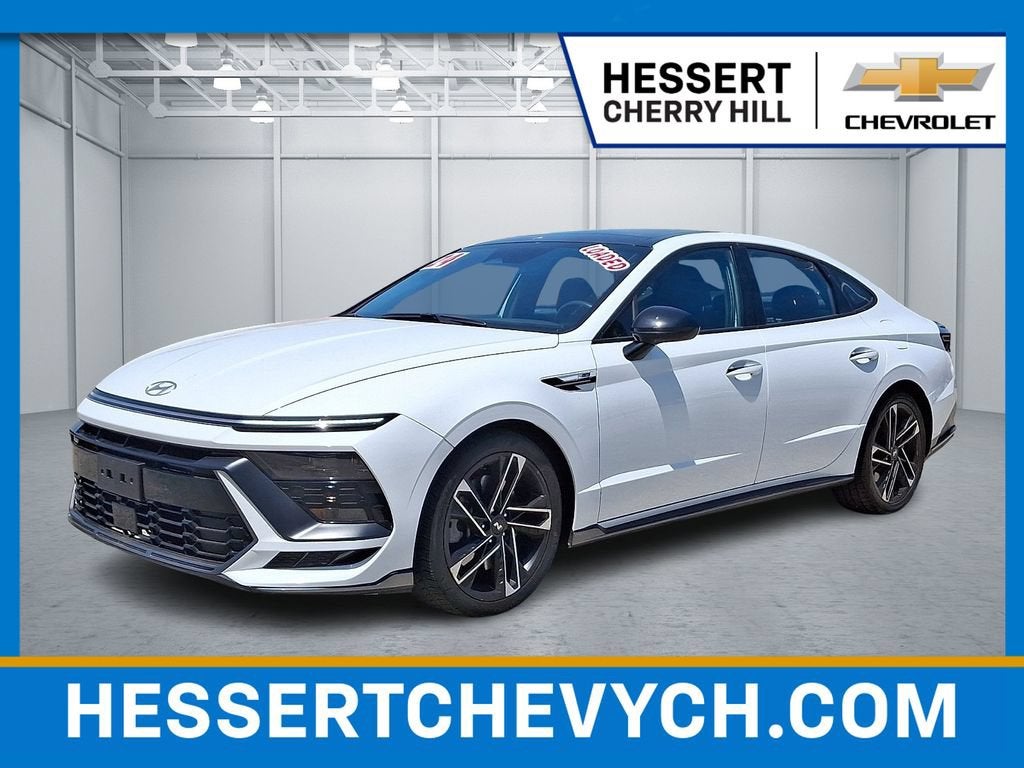 White 2024 Hyundai Sonata Sedan Front-Wheel Drive Automatic