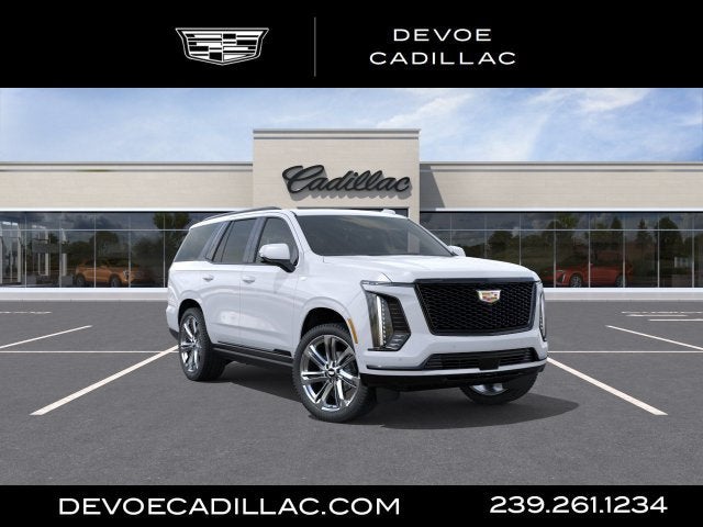 Vibrant White Tricoat 2026 Cadillac Escalade SUV / Crossover Four-Wheel Drive Automatic
