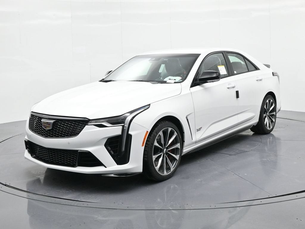 Summit White 2026 Cadillac CT4-V Blackwing Sedan Rear-Wheel Drive Automatic