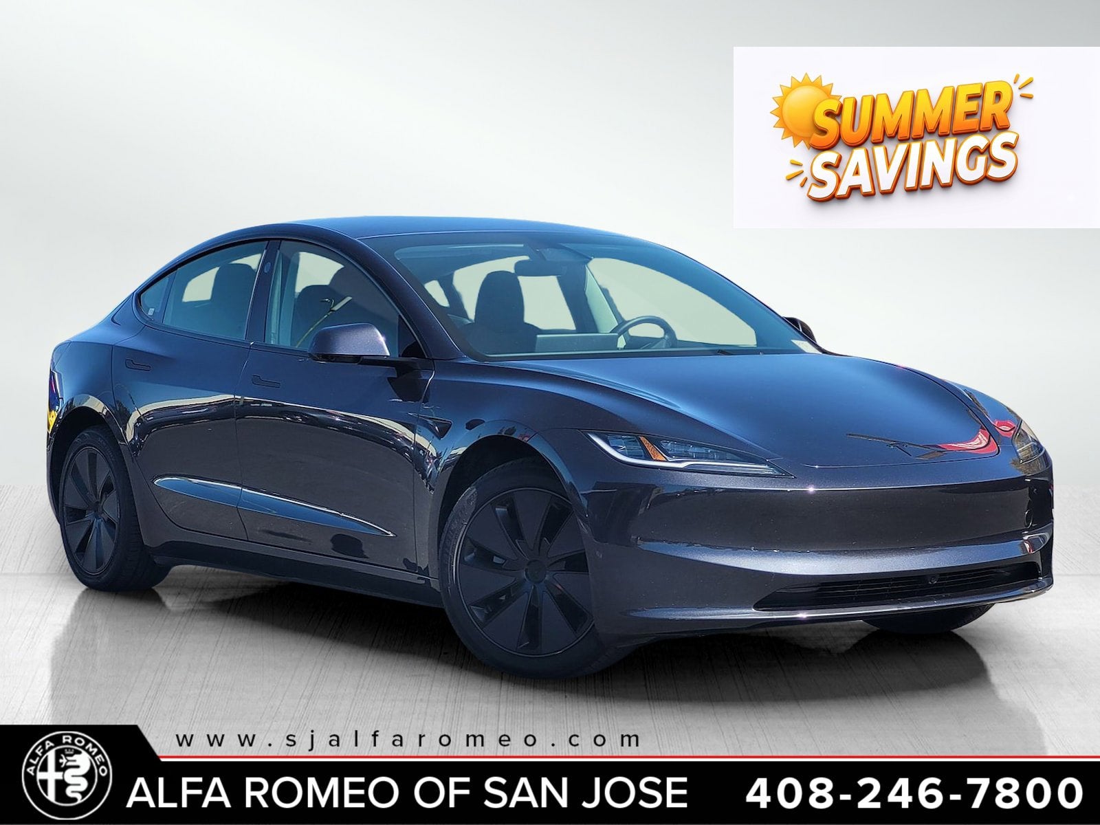 Gray 2026 Tesla Model 3 Sedan  1-Speed Automatic