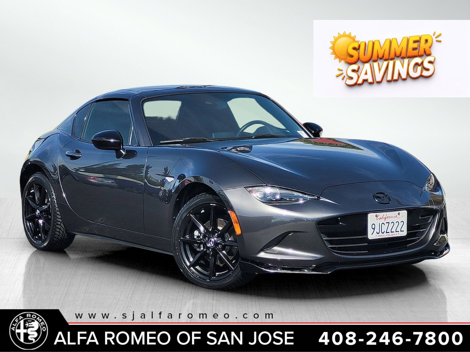 Machine Gray Metallic 2020 Mazda MX-5 Miata Convertible Rear-Wheel Drive 6-Speed Manual