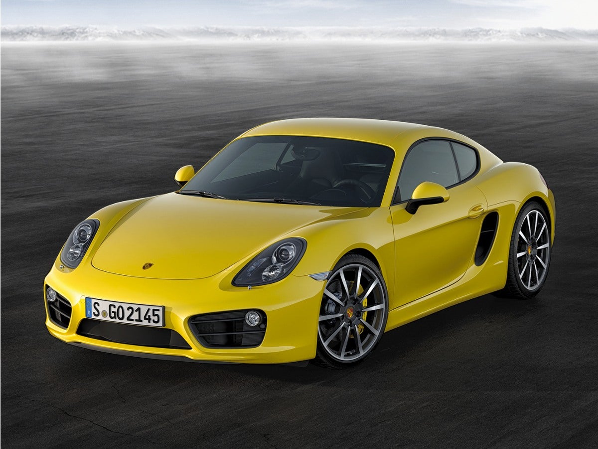 White 2014 Porsche Cayman Coupe Rear-Wheel Drive 7-Speed Automatic