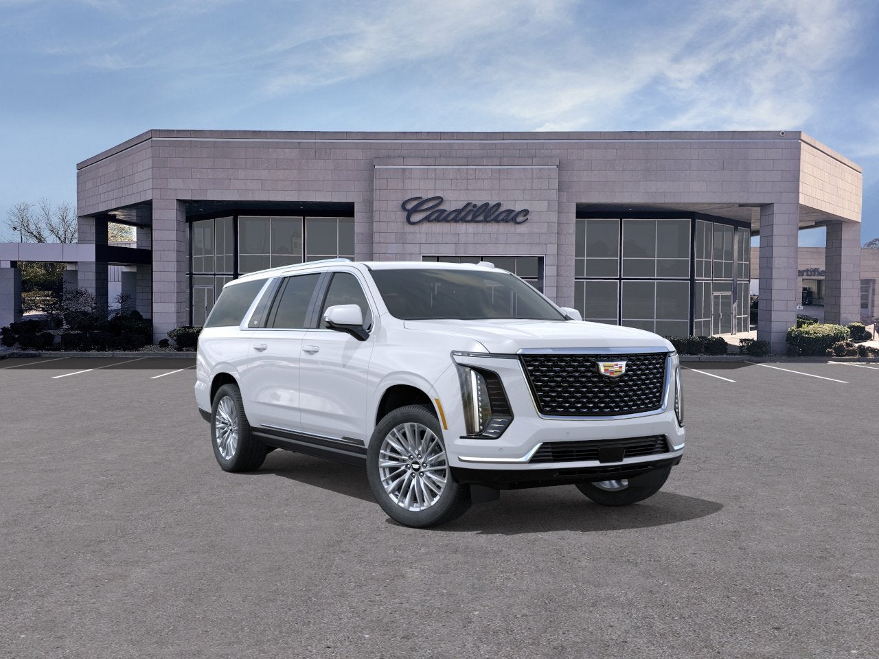 Vibrant White Tricoat 2026 Cadillac Escalade ESV SUV / Crossover Four-Wheel Drive Automatic