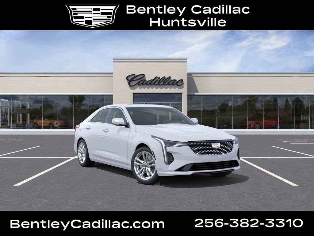 Summit White 2026 Cadillac CT4 Luxury RWD Sedan Rear-Wheel Drive Automatic