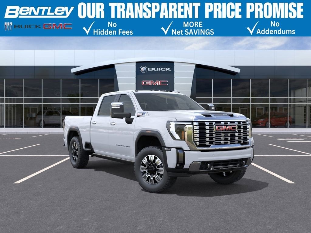 Glacier White Tricoat 2026 GMC Sierra 2500HD Pickup Truck Four-Wheel Drive Automatic