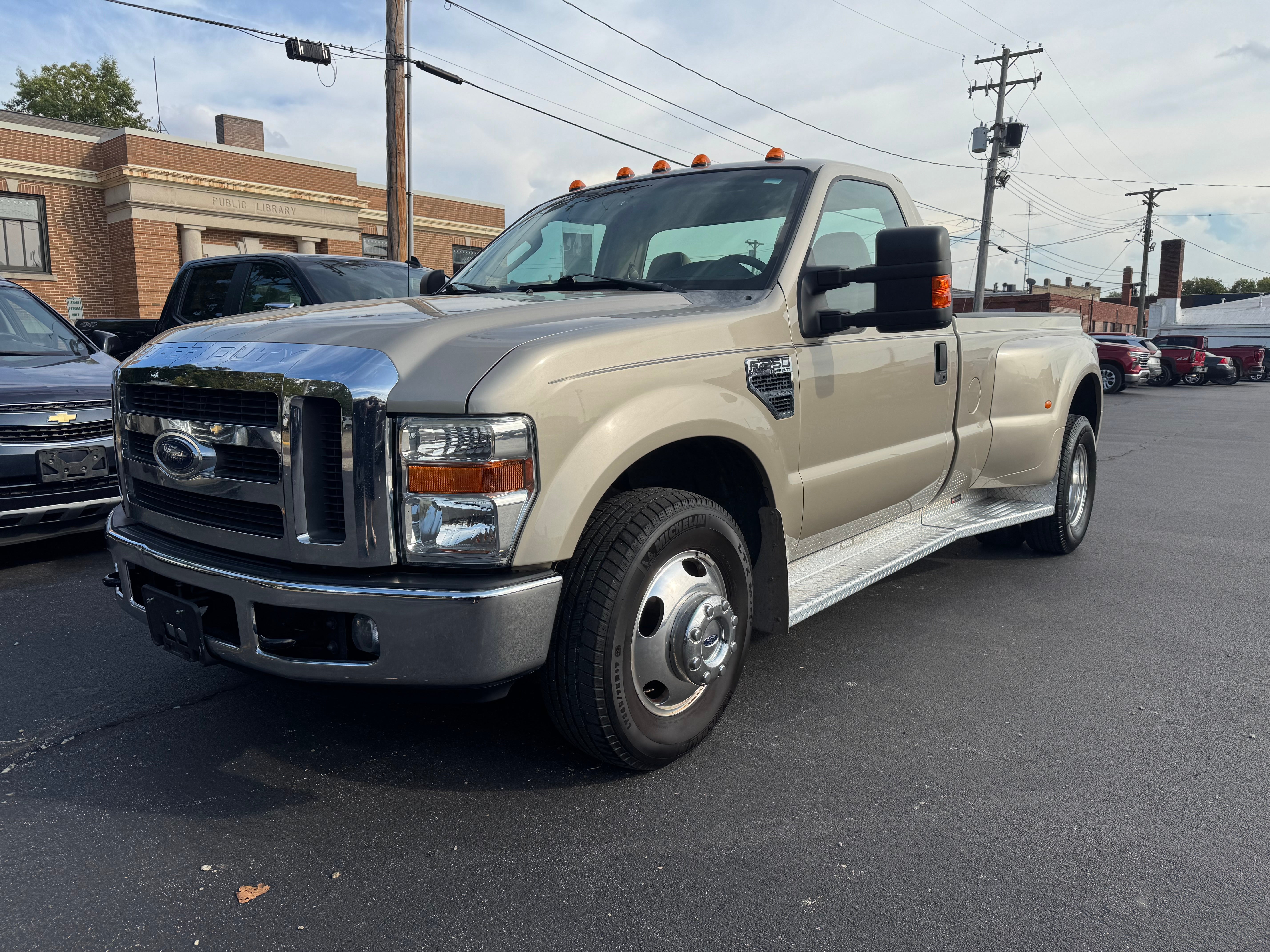 Brown (Tan) 2008 Ford F-350 Super Duty Pickup Truck Rear-Wheel Drive 5-Speed Automatic
