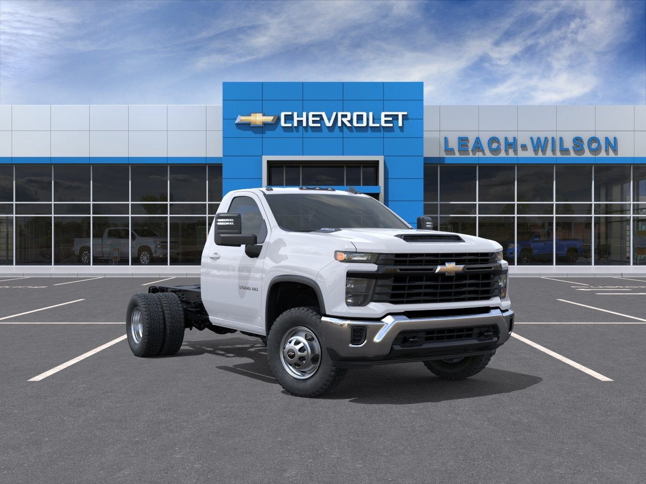 Summit White 2026 Chevrolet Silverado 3500HD Chassis Pickup Truck Four-Wheel Drive Automatic