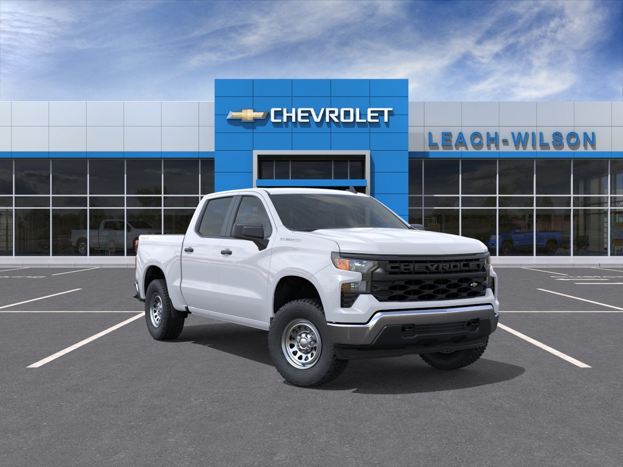 Summit White 2026 Chevrolet Silverado 1500 Pickup Truck Four-Wheel Drive Automatic