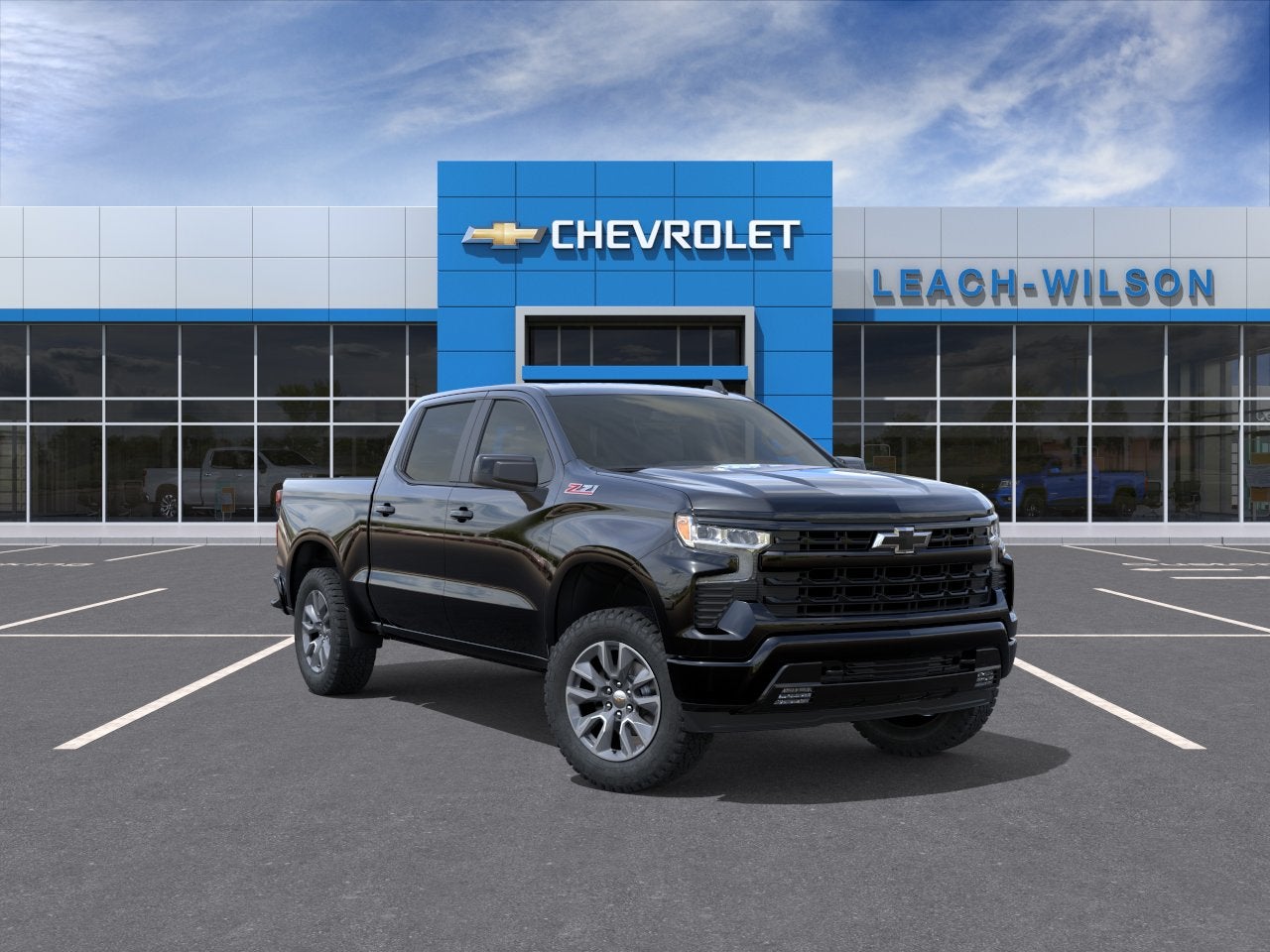 Black 2026 Chevrolet Silverado 1500 Pickup Truck Four-Wheel Drive Automatic