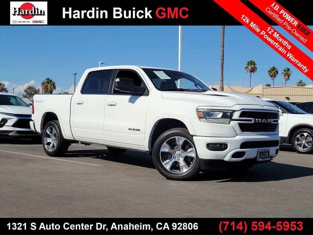 White 2022 RAM 1500 Pickup Truck Four-Wheel Drive 