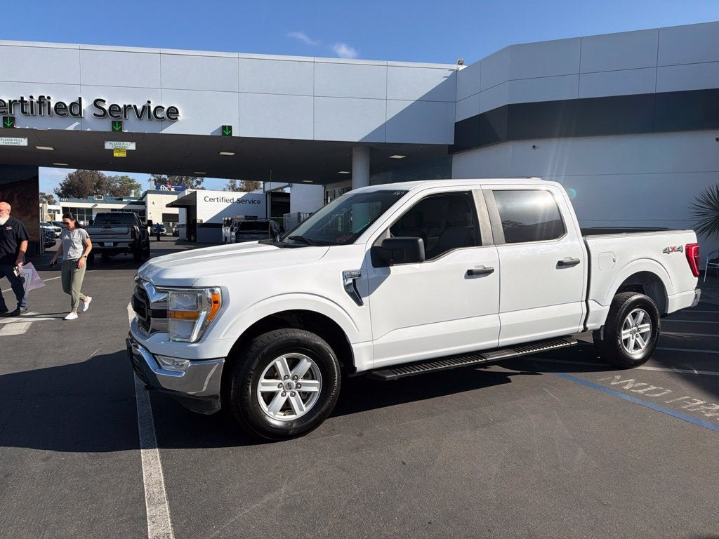White 2021 Ford F-150 Pickup Truck Four-Wheel Drive Automatic