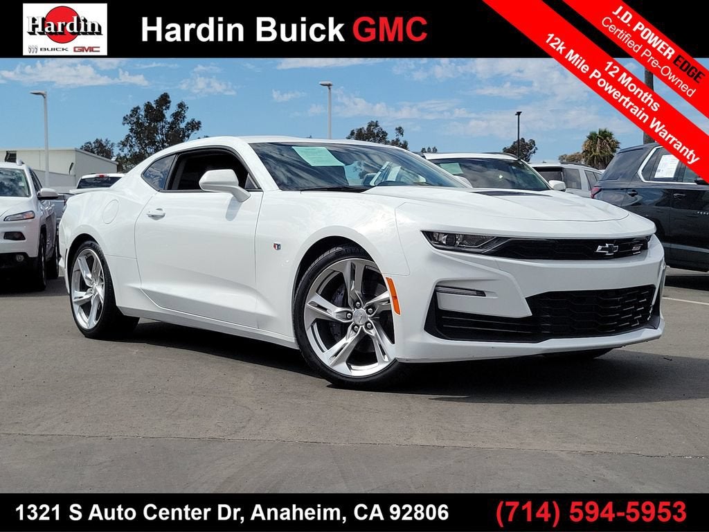 Summit White 2023 Chevrolet Camaro Coupe Rear-Wheel Drive Manual