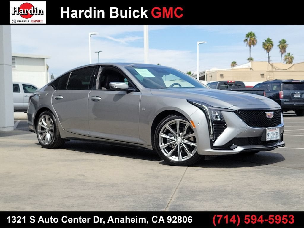 Argent Silver Metallic 2025 Cadillac CT5 Sedan Rear-Wheel Drive Automatic