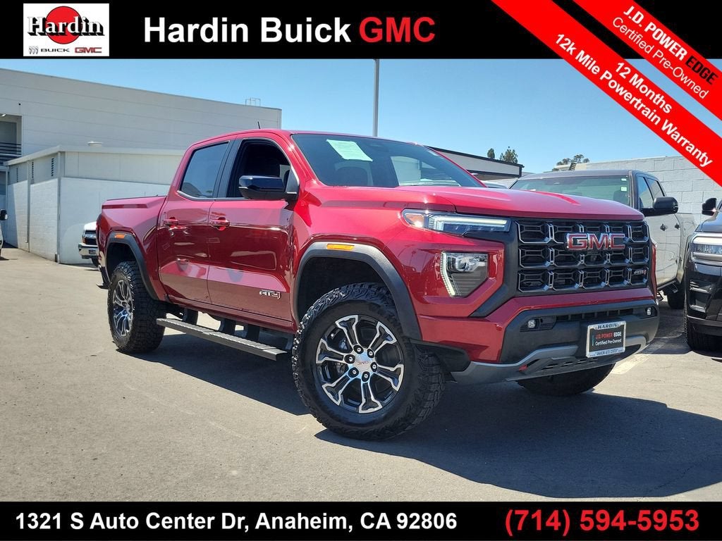 Volcanic Red Tintcoat 2023 GMC Canyon Pickup Truck Four-Wheel Drive Automatic