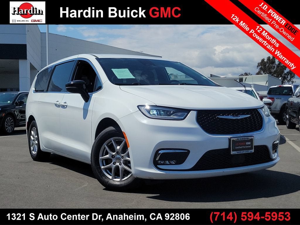 White 2024 Chrysler Pacifica Minivan Front-Wheel Drive Automatic