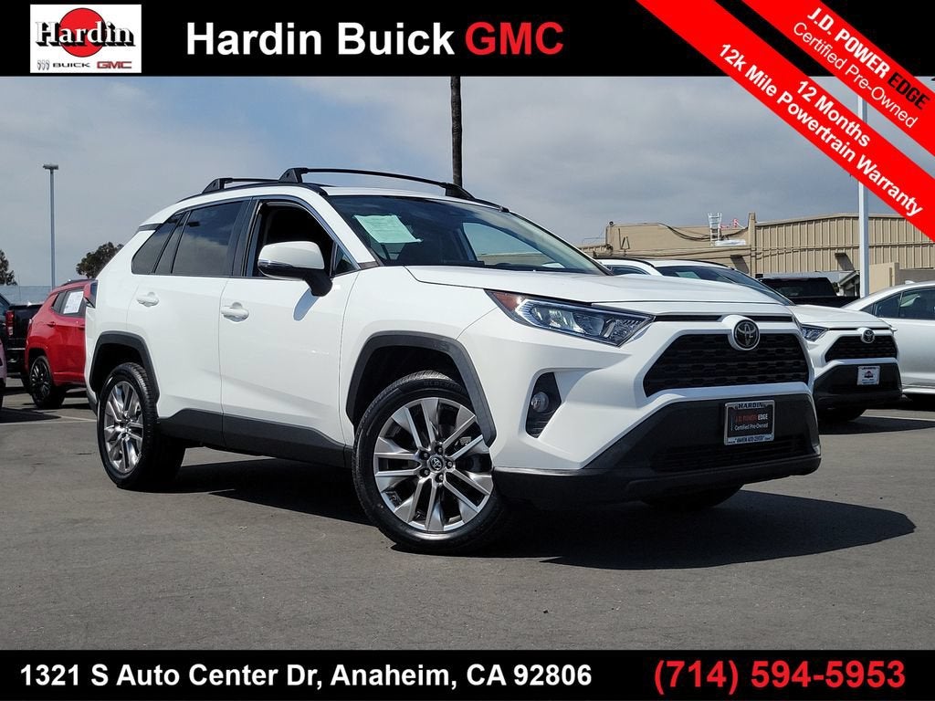 White 2019 Toyota RAV4 SUV / Crossover Front-Wheel Drive 8-Speed Automatic