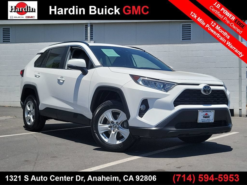 White 2019 Toyota RAV4 SUV / Crossover All-Wheel Drive 8-Speed Dual Clutch