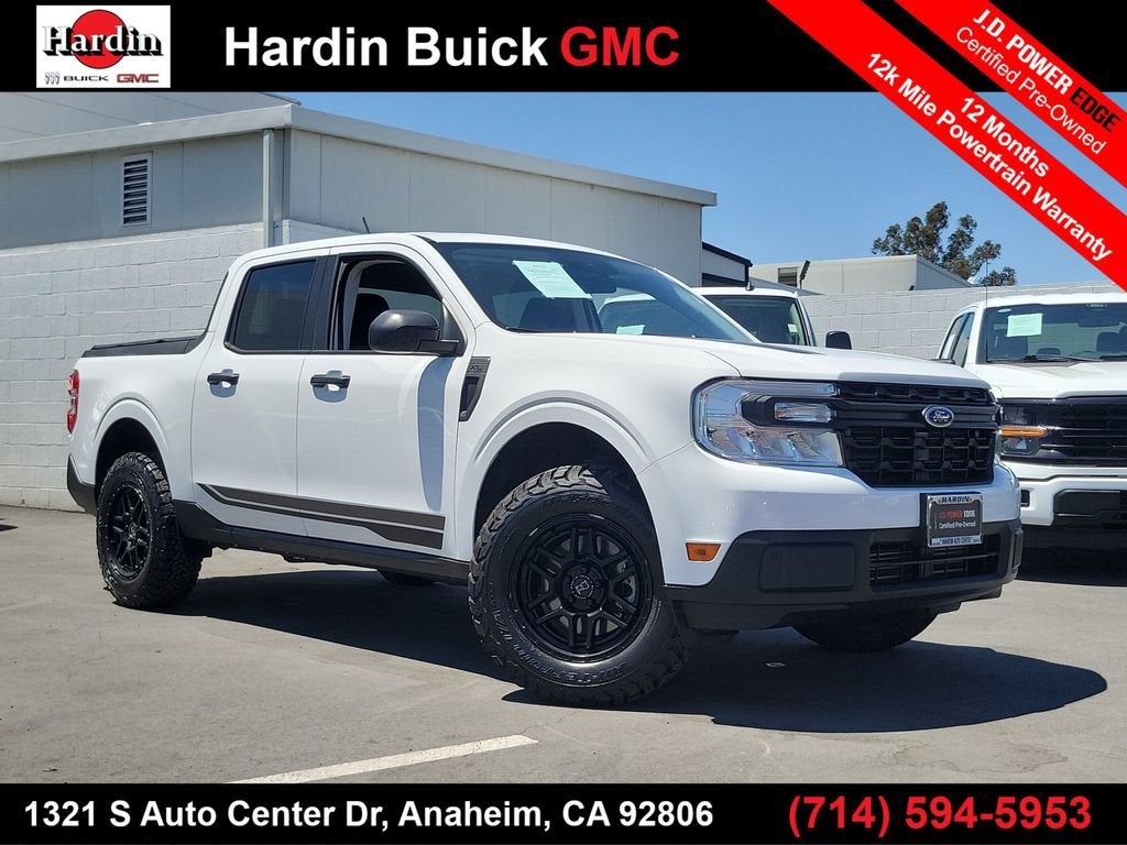 White 2022 Ford Maverick Pickup Truck All-Wheel Drive 8-Speed Automatic