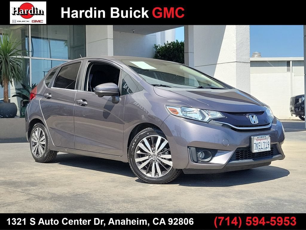 Gray 2015 Honda Fit Hatchback Front-Wheel Drive 