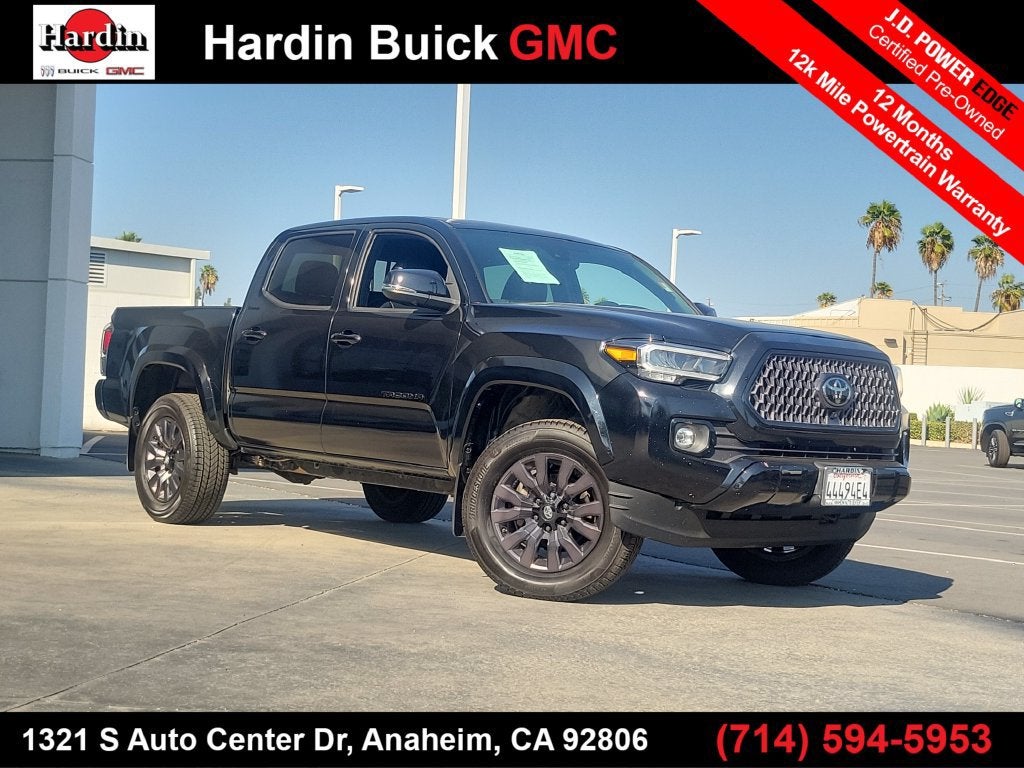 Black 2021 Toyota Tacoma Pickup Truck Four-Wheel Drive 
