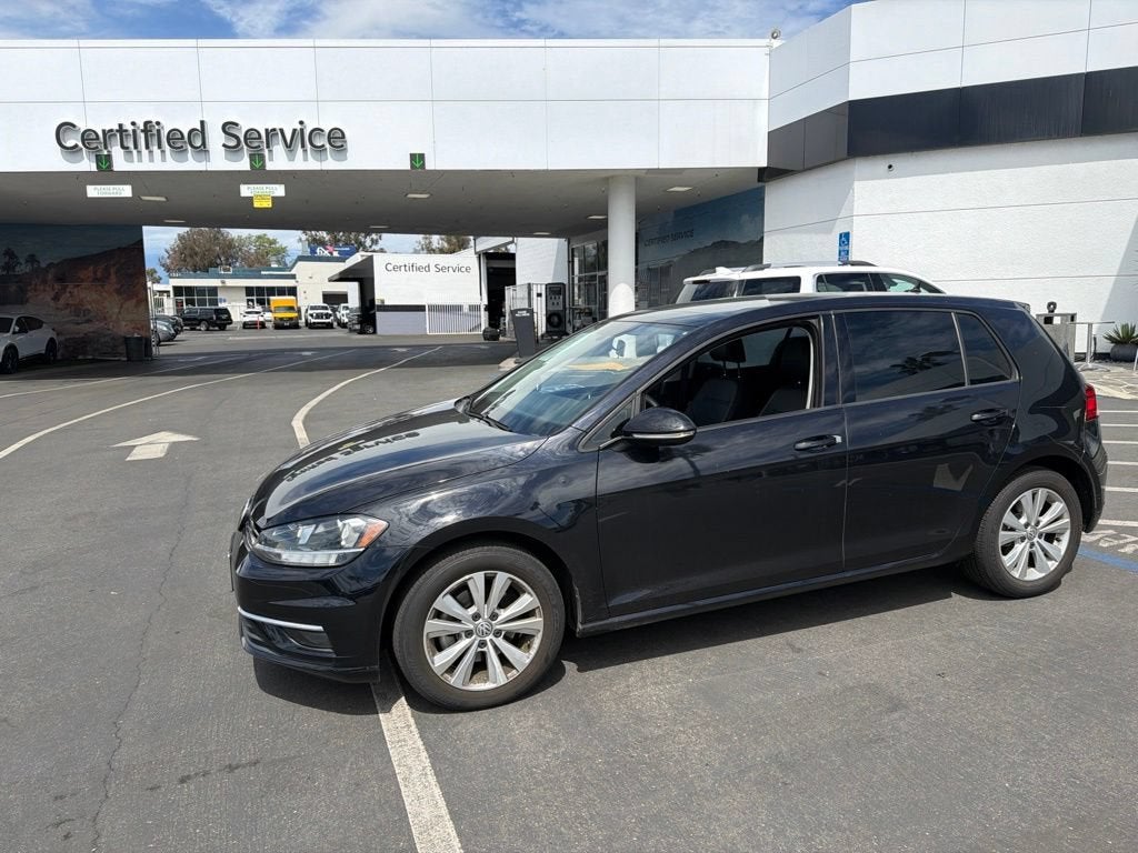 Black 2019 Volkswagen Golf Hatchback Front-Wheel Drive 