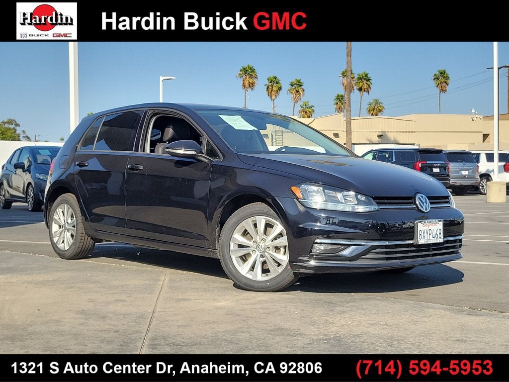 Black 2019 Volkswagen Golf Hatchback Front-Wheel Drive 