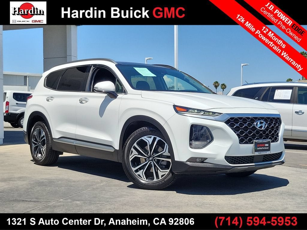 White 2020 Hyundai Santa Fe SUV / Crossover Front-Wheel Drive 8-Speed Automatic