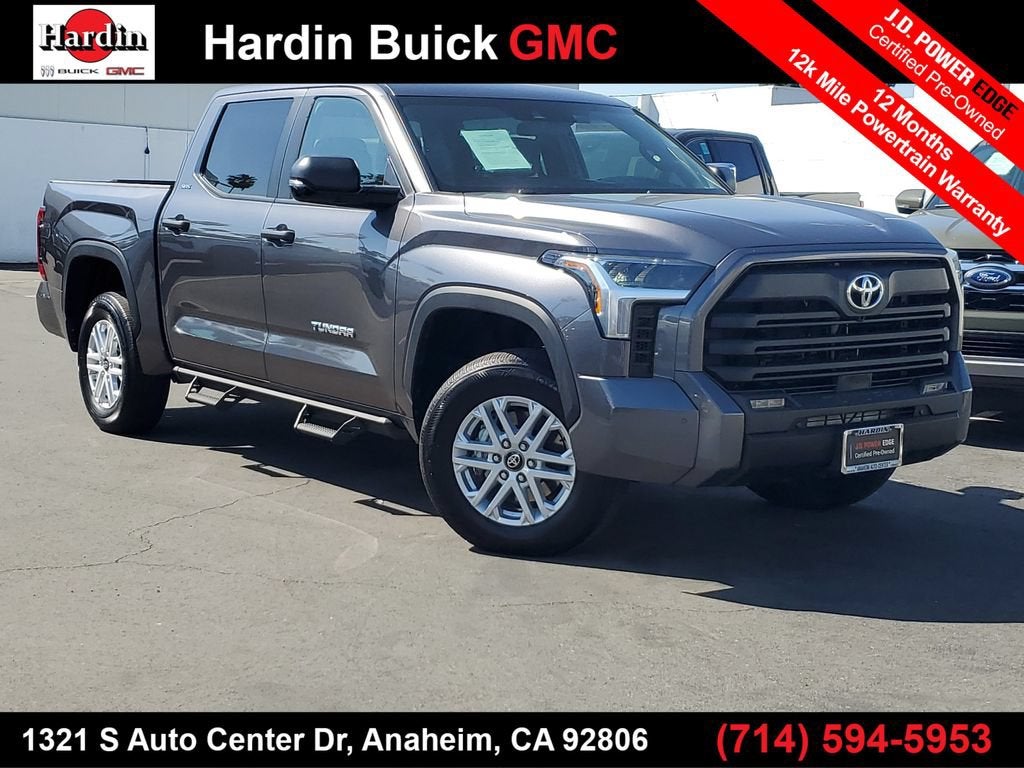 Gray 2025 Toyota Tundra Pickup Truck Four-Wheel Drive Automatic