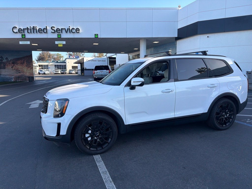 White 2022 Kia Telluride SUV / Crossover All-Wheel Drive 