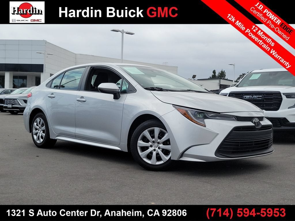 Silver 2023 Toyota Corolla Sedan Front-Wheel Drive Continuously Variable Transmission