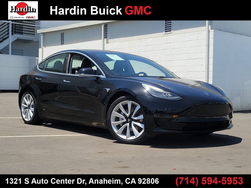 Black 2018 Tesla Model 3 Sedan All-Wheel Drive Automatic