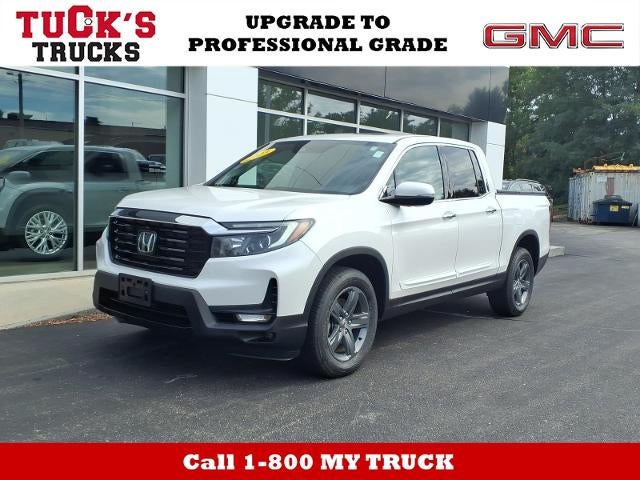 White 2023 Honda Ridgeline Pickup Truck All-Wheel Drive Automatic
