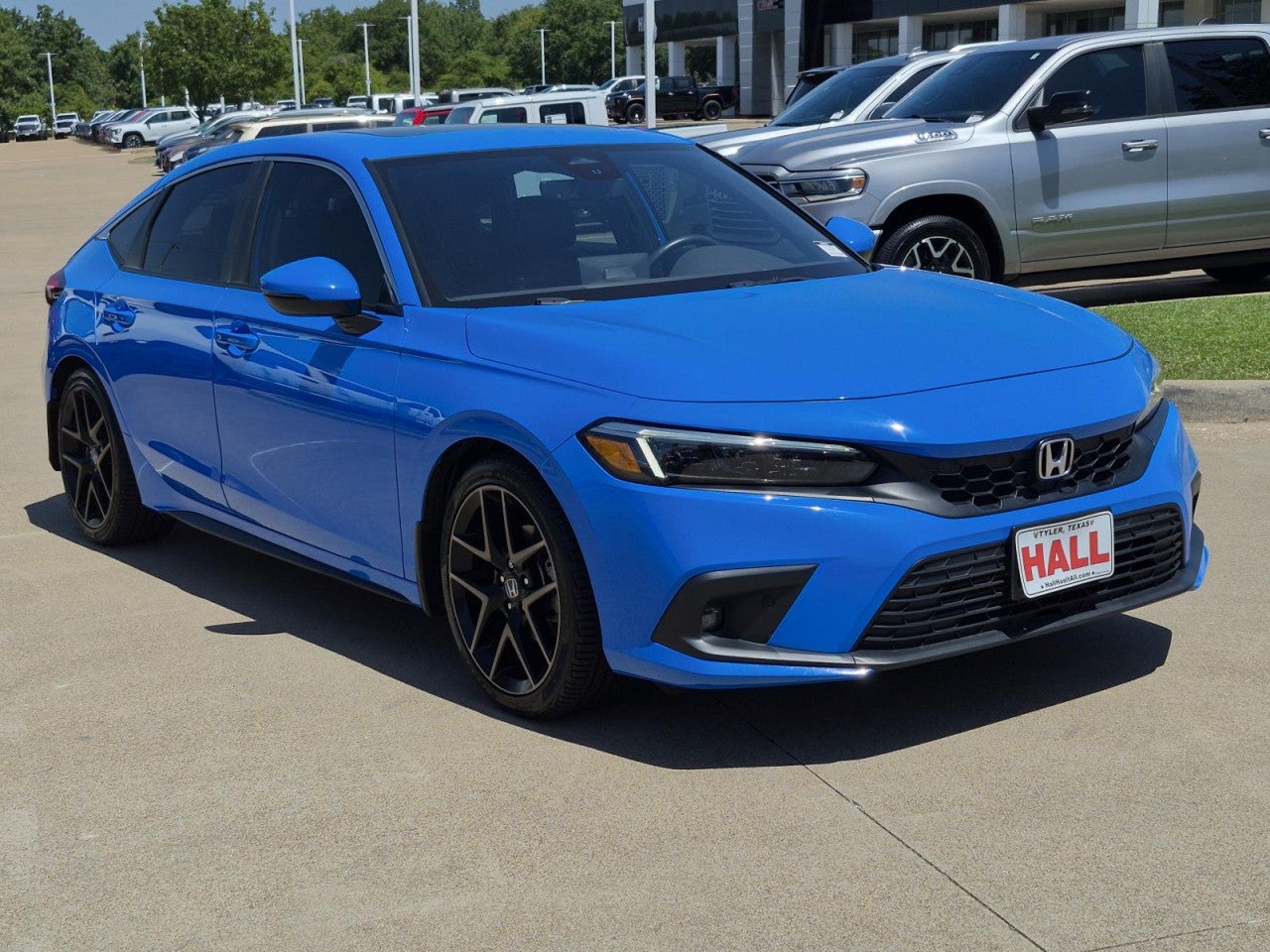 Blue 2024 Honda Civic Hatchback Hatchback Front-Wheel Drive Automatic