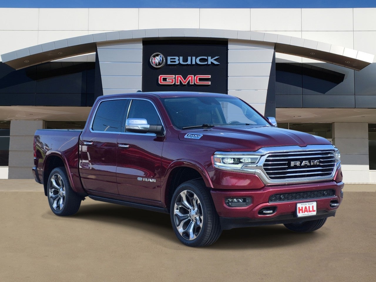 Red 2021 RAM 1500 Pickup Truck Four-Wheel Drive Automatic