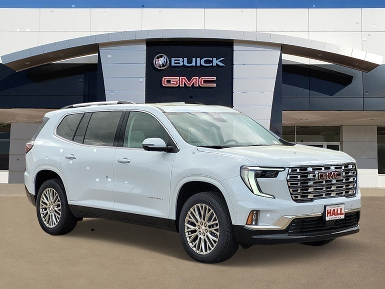 Glacier White Tricoat 2026 GMC Acadia Denali FWD SUV / Crossover Front-Wheel Drive Automatic