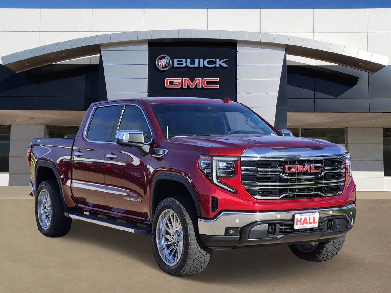 Volcanic Red Tintcoat 2024 GMC Sierra 1500 Pickup Truck Four-Wheel Drive Automatic