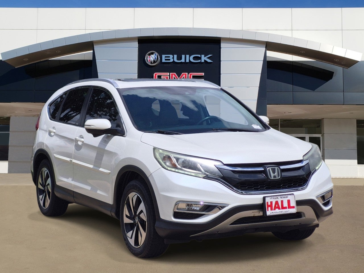 White 2016 Honda CR-V Touring FWD SUV / Crossover Front-Wheel Drive Automatic