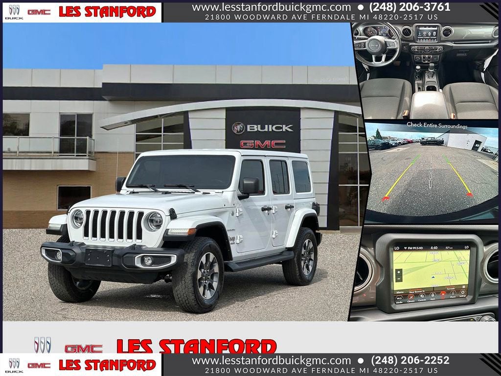 Bright White 2022 Jeep Wrangler Unlimited Sahara 4WD SUV / Crossover Four-Wheel Drive Automatic
