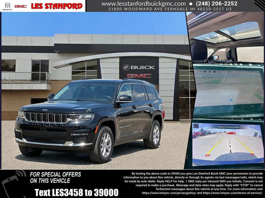 Diamond Black Cry 2022 Jeep Grand Cherokee L SUV / Crossover Four-Wheel Drive Automatic
